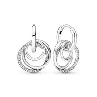 Orecchini Pandora Donna Pandora Moments in Argento Zirconia 291156C01 - 291156C01